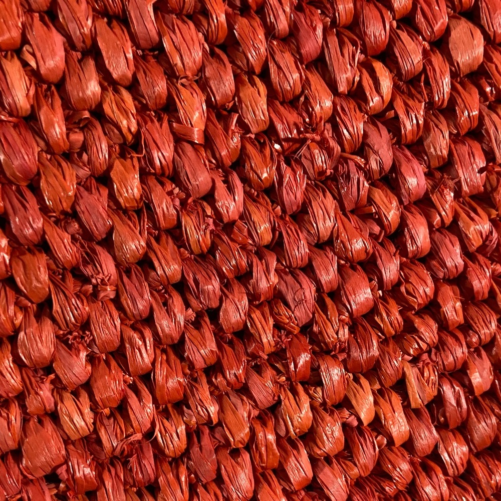 Chic Red Woven Tote Bag - Picture 6 of 11